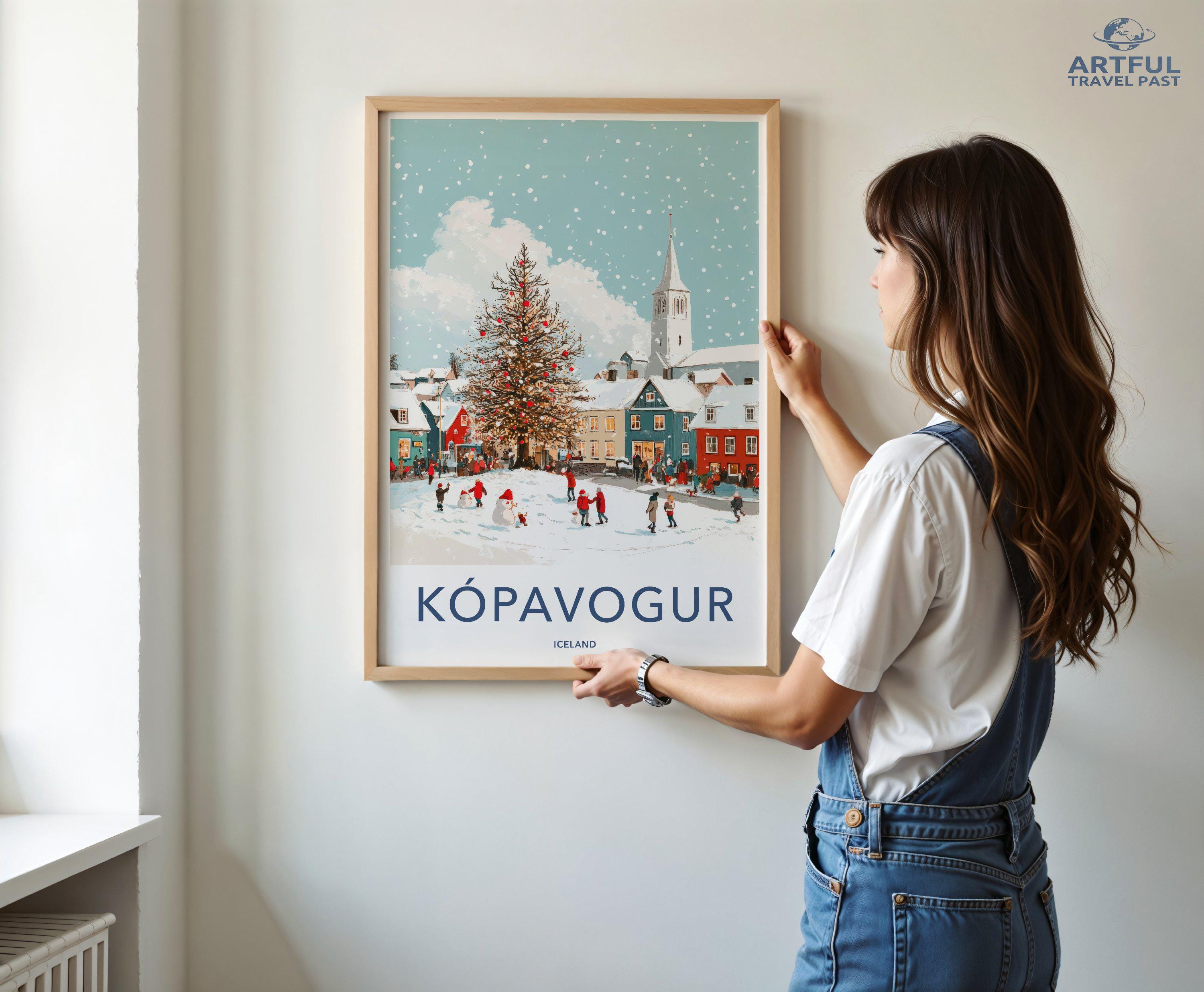 Kópavogur Poster - Iceland Wall Art