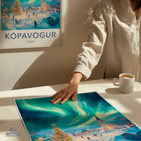 Kópavogur Poster - Iceland Wall Art