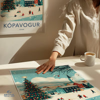 Kópavogur Poster - Iceland Wall Art