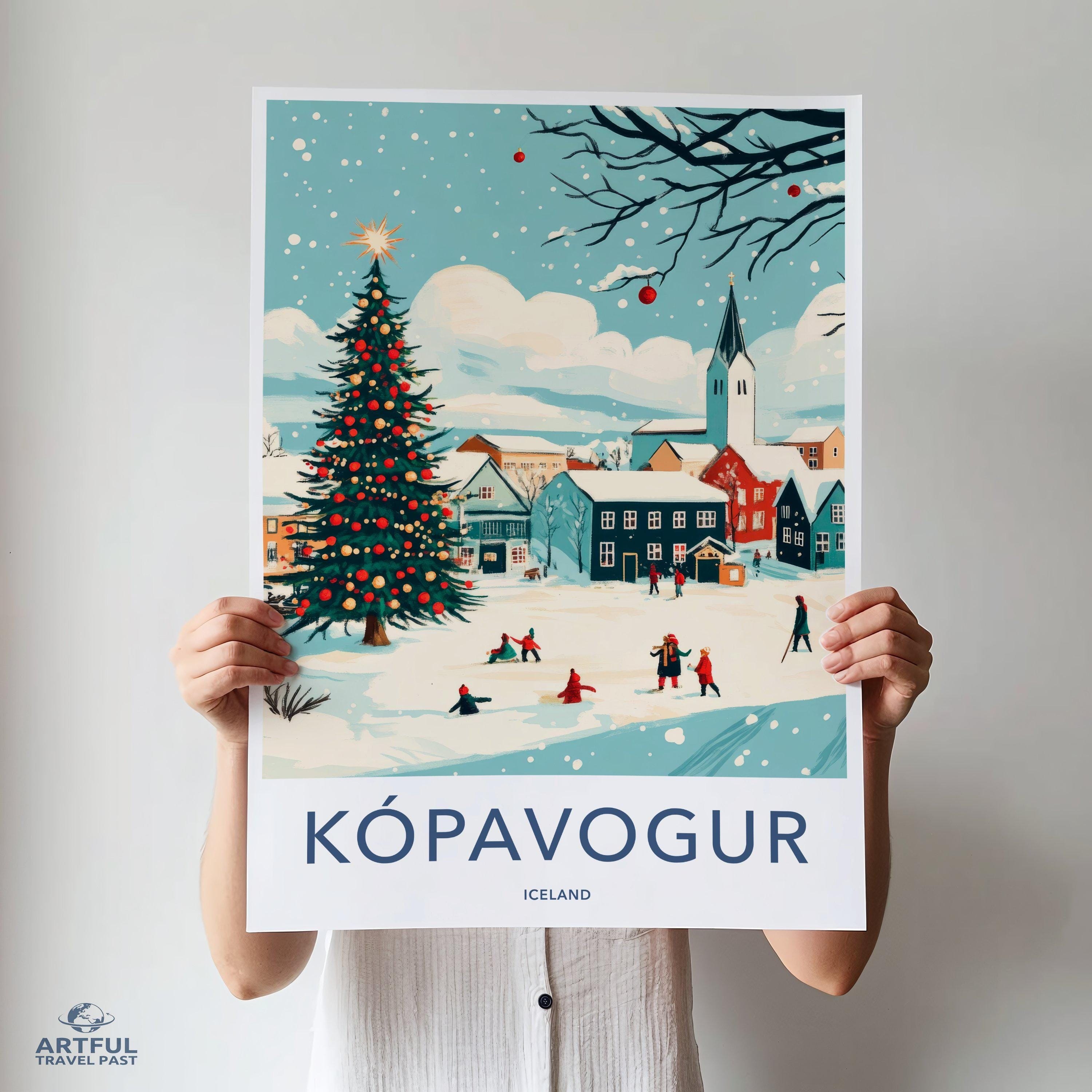 Kópavogur Poster - Iceland Wall Art