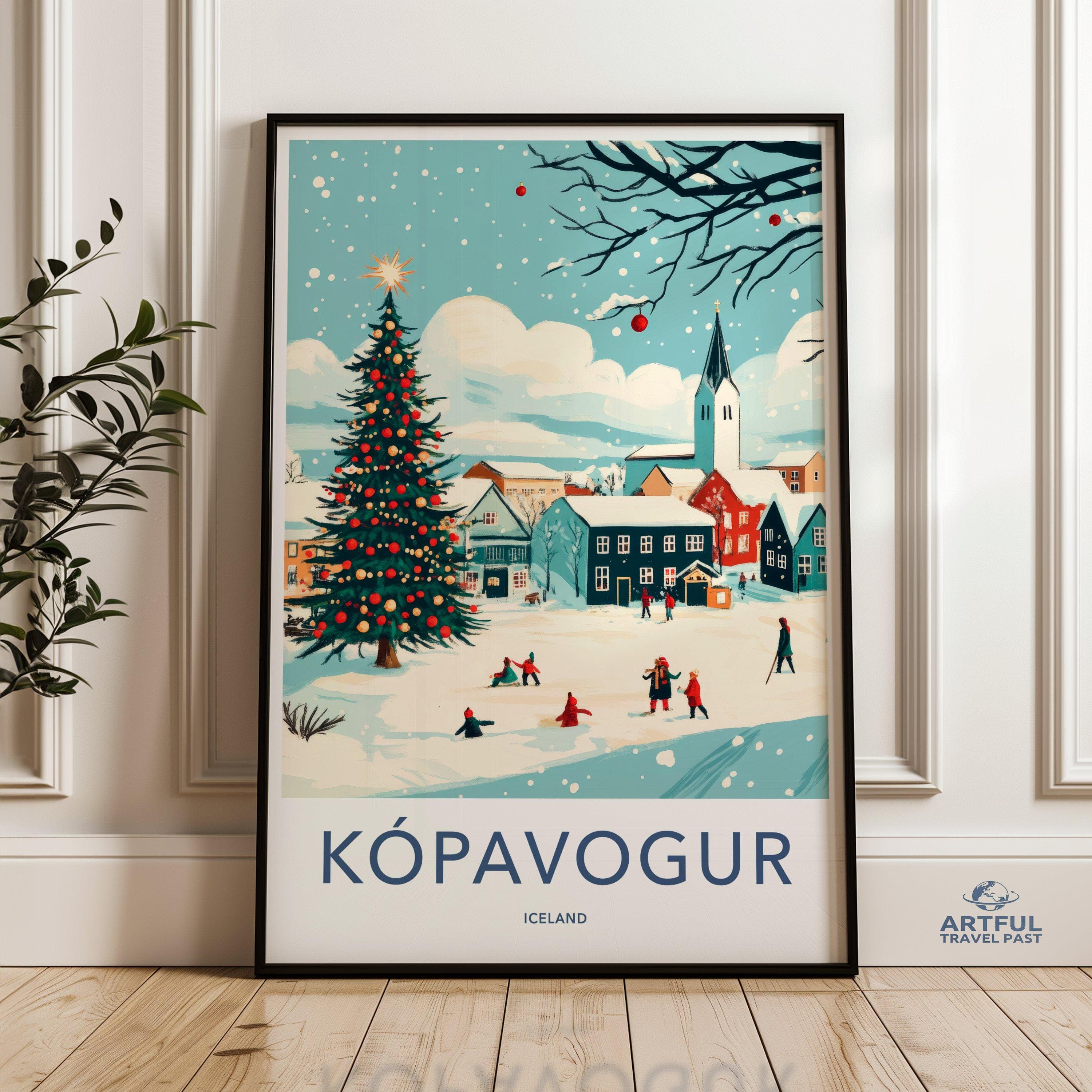 Kópavogur Poster - Iceland Wall Art