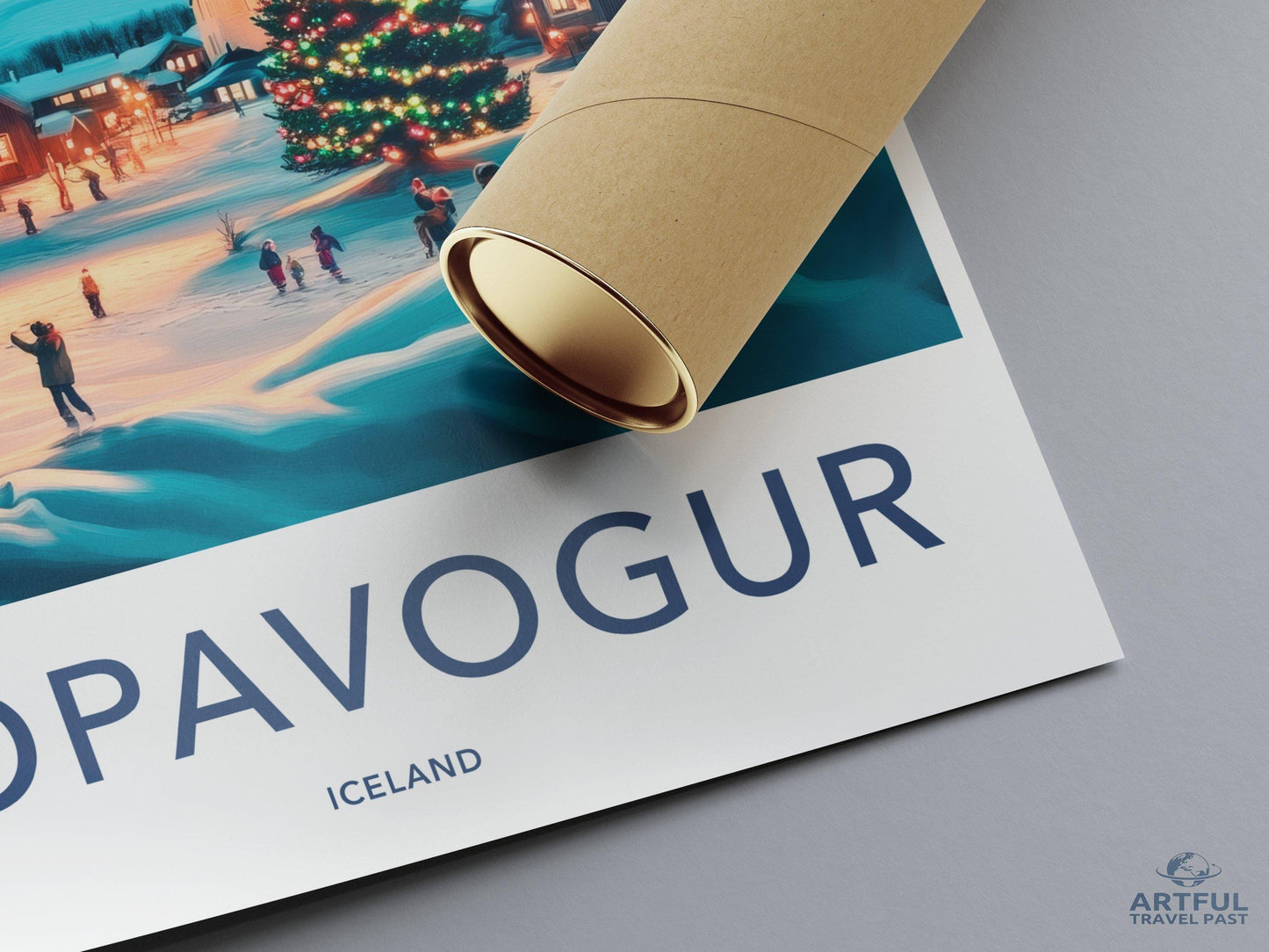 Kópavogur Poster | Iceland Wall Art | Nordic Decor