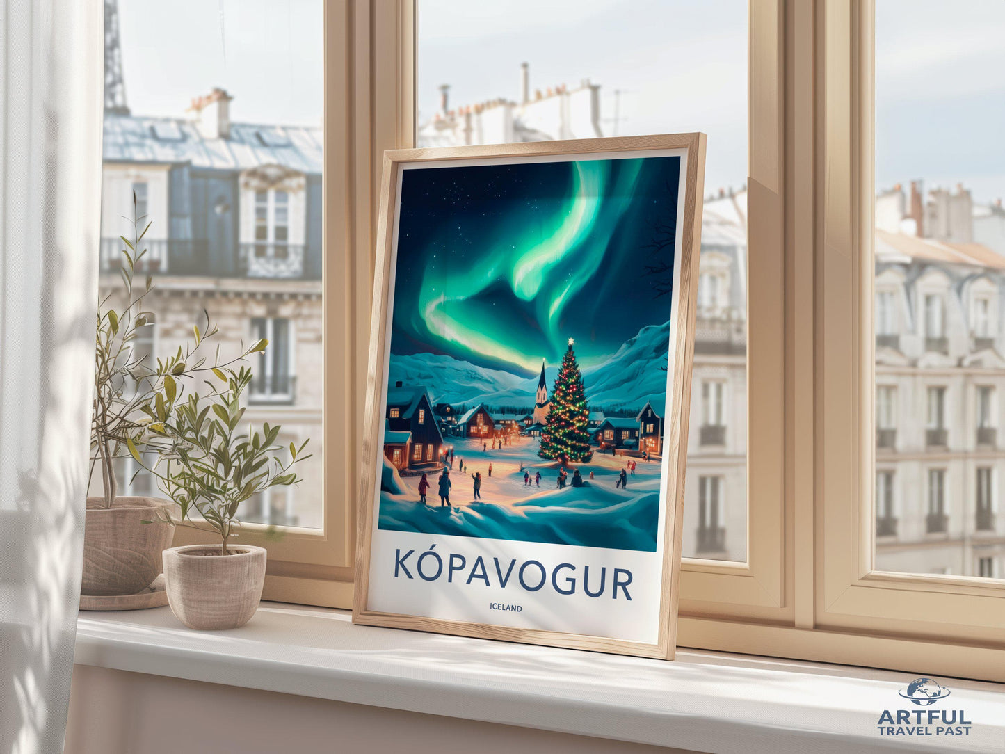 Kópavogur Poster | Iceland Wall Art | Nordic Decor