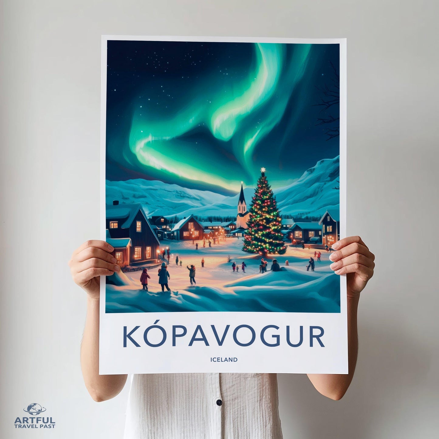 Kópavogur Poster | Iceland Wall Art | Nordic Decor