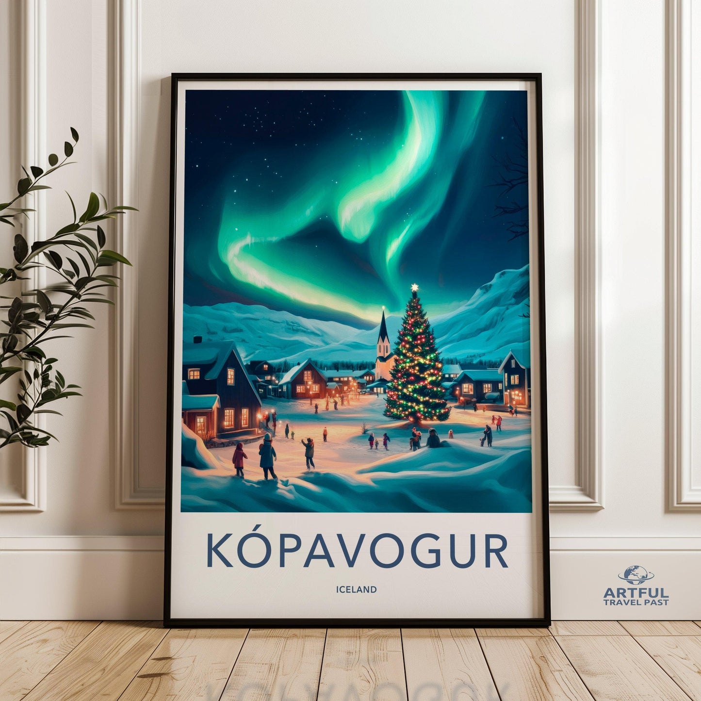 Kópavogur Poster | Iceland Wall Art | Nordic Decor