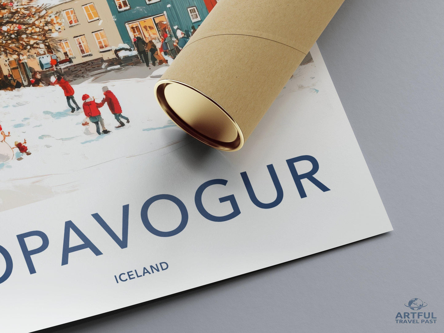 Kópavogur Poster | Iceland Wall Art | Nordic Decor