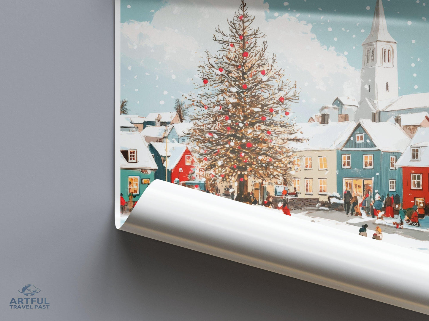 Kópavogur Poster | Iceland Wall Art | Nordic Decor