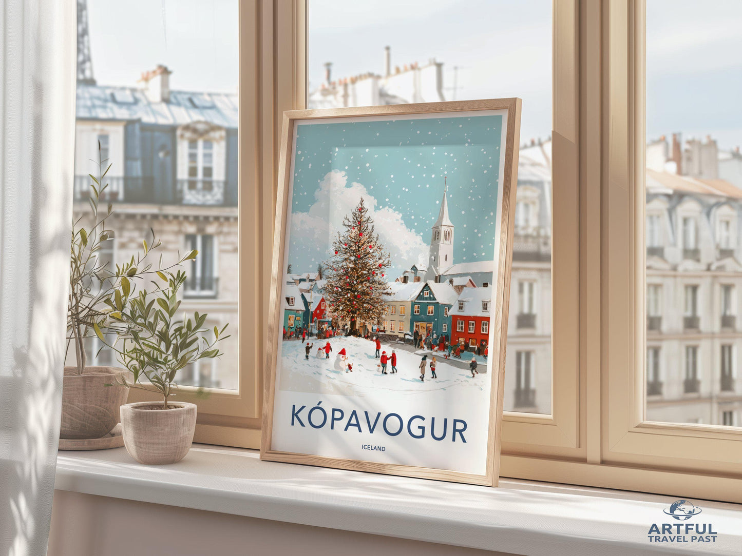 Kópavogur Poster | Iceland Wall Art | Nordic Decor