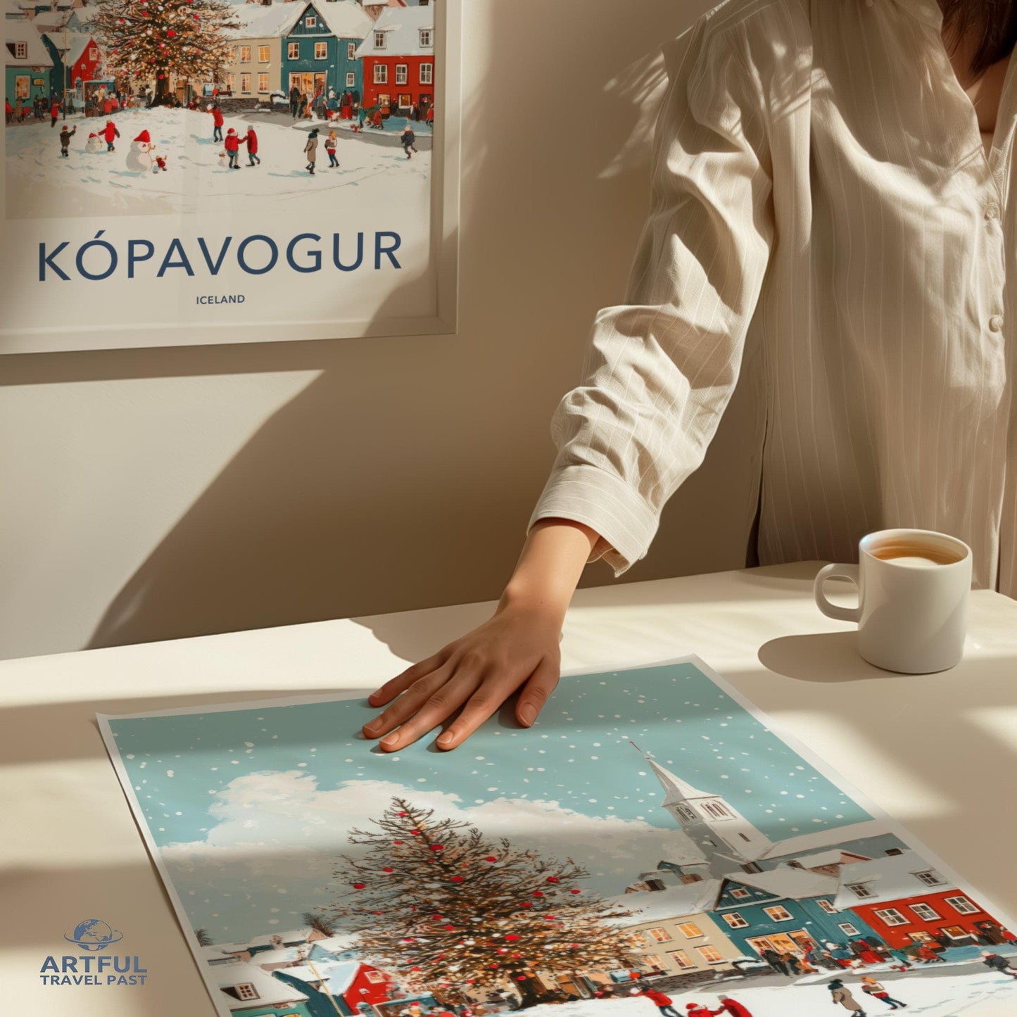 Kópavogur Poster | Iceland Wall Art | Nordic Decor