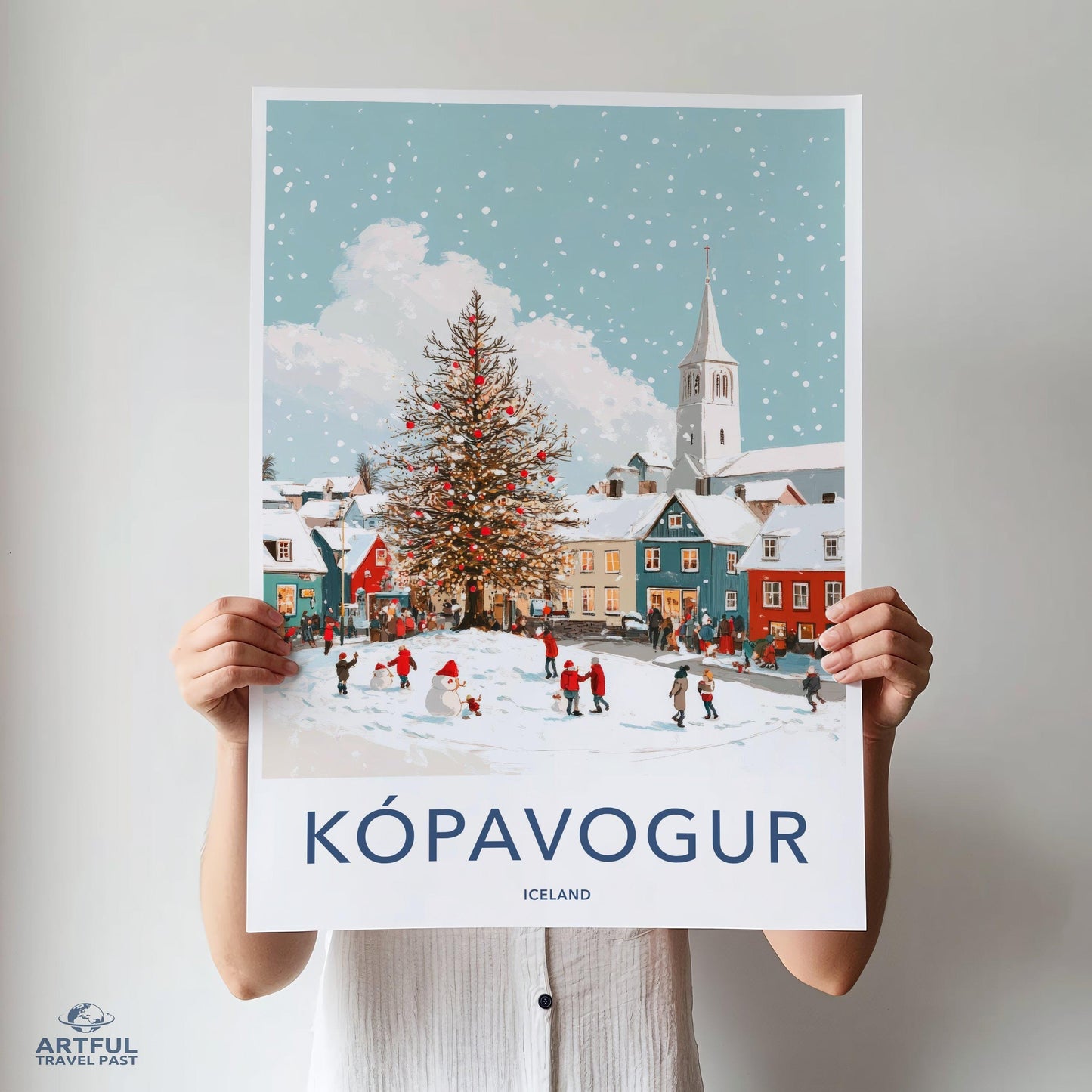 Kópavogur Poster | Iceland Wall Art | Nordic Decor