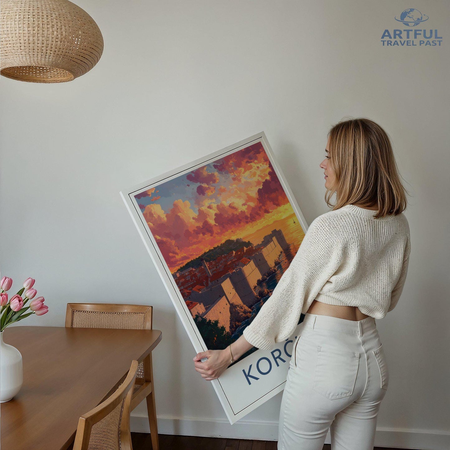 Korcula Poster | Croatia Wall Art | Europe Decor