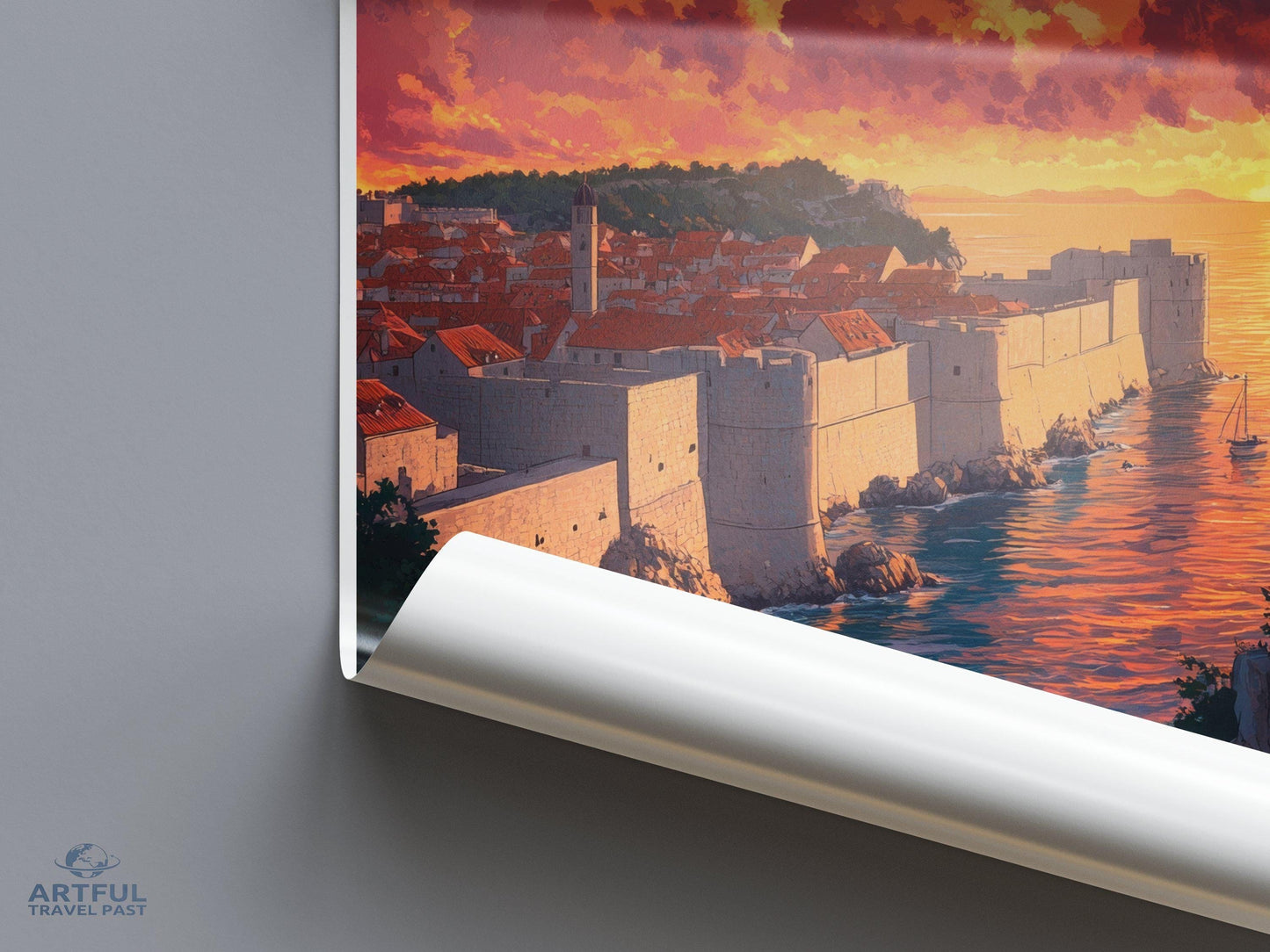 Korcula Poster | Croatia Wall Art | Europe Decor