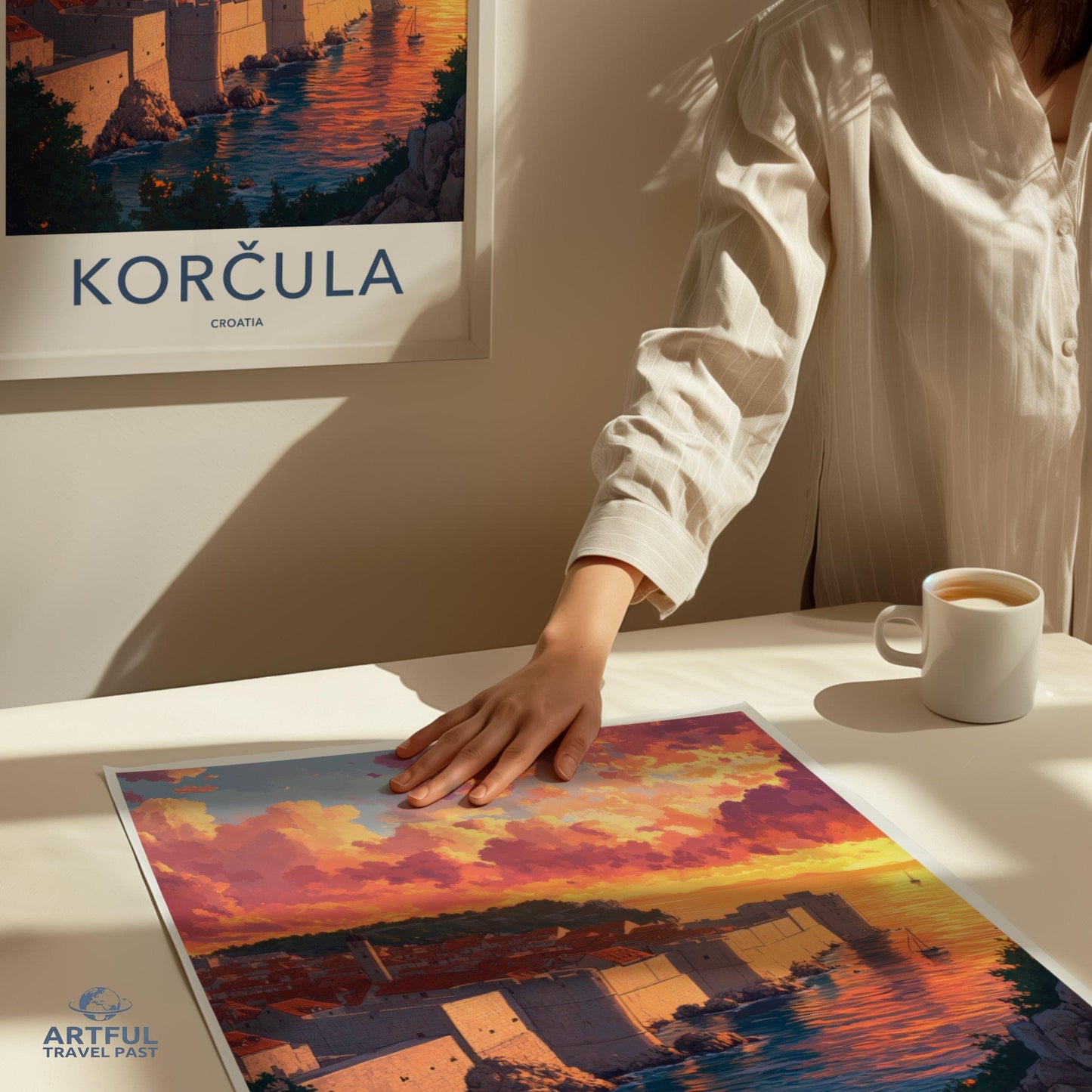 Korcula Poster | Croatia Wall Art | Europe Decor