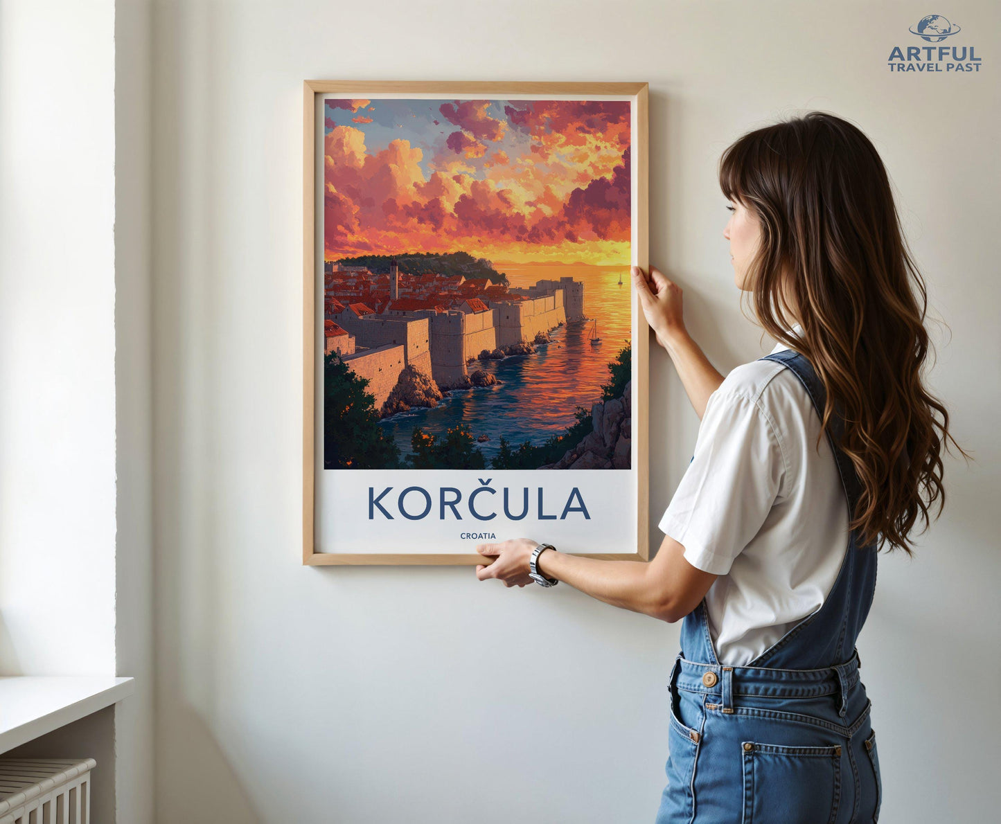 Korcula Poster | Croatia Wall Art | Europe Decor