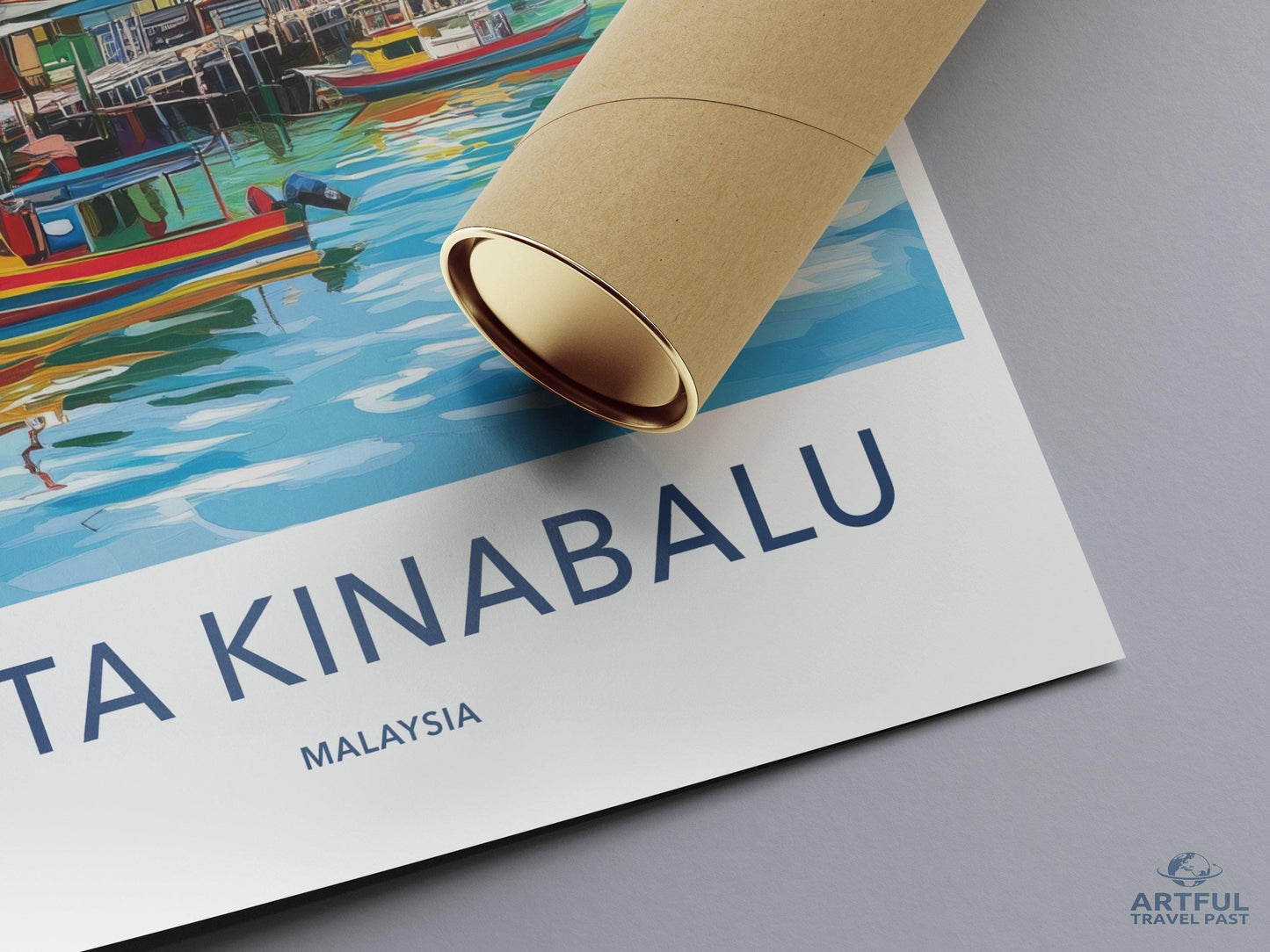Kota Kinabalu Poster - Malaysia Wall Art