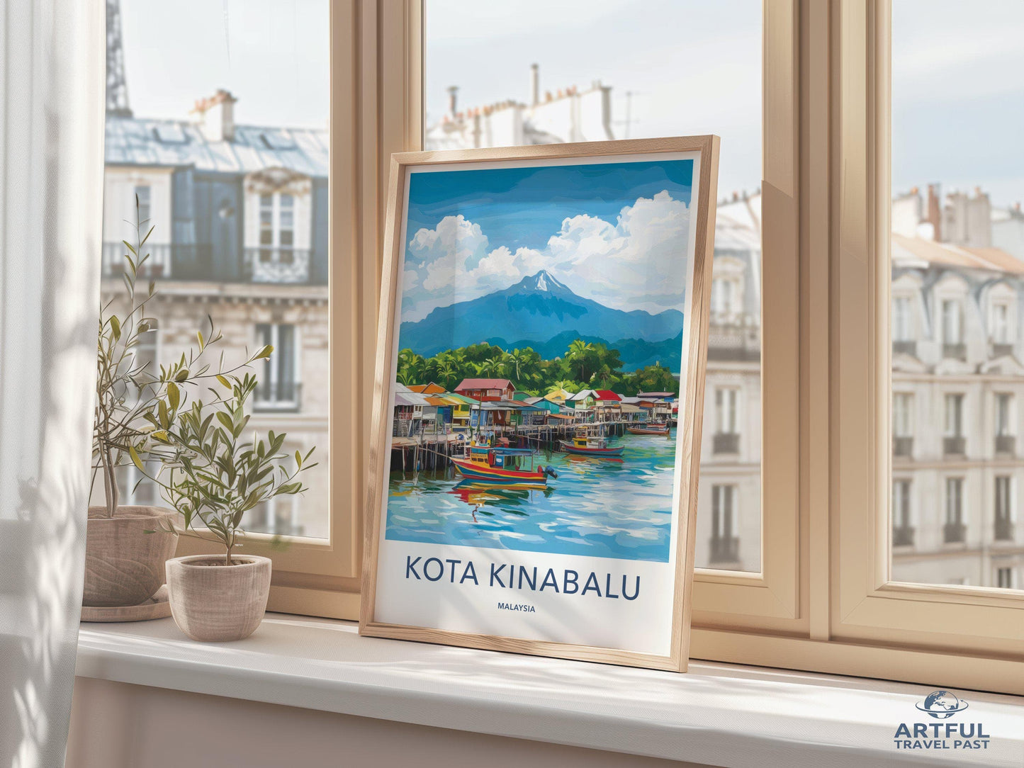 Kota Kinabalu Poster - Malaysia Wall Art