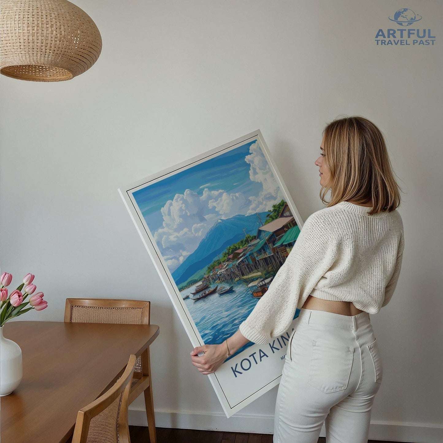 Kota Kinabalu Poster | Malaysia Wall Art | Asia Decor
