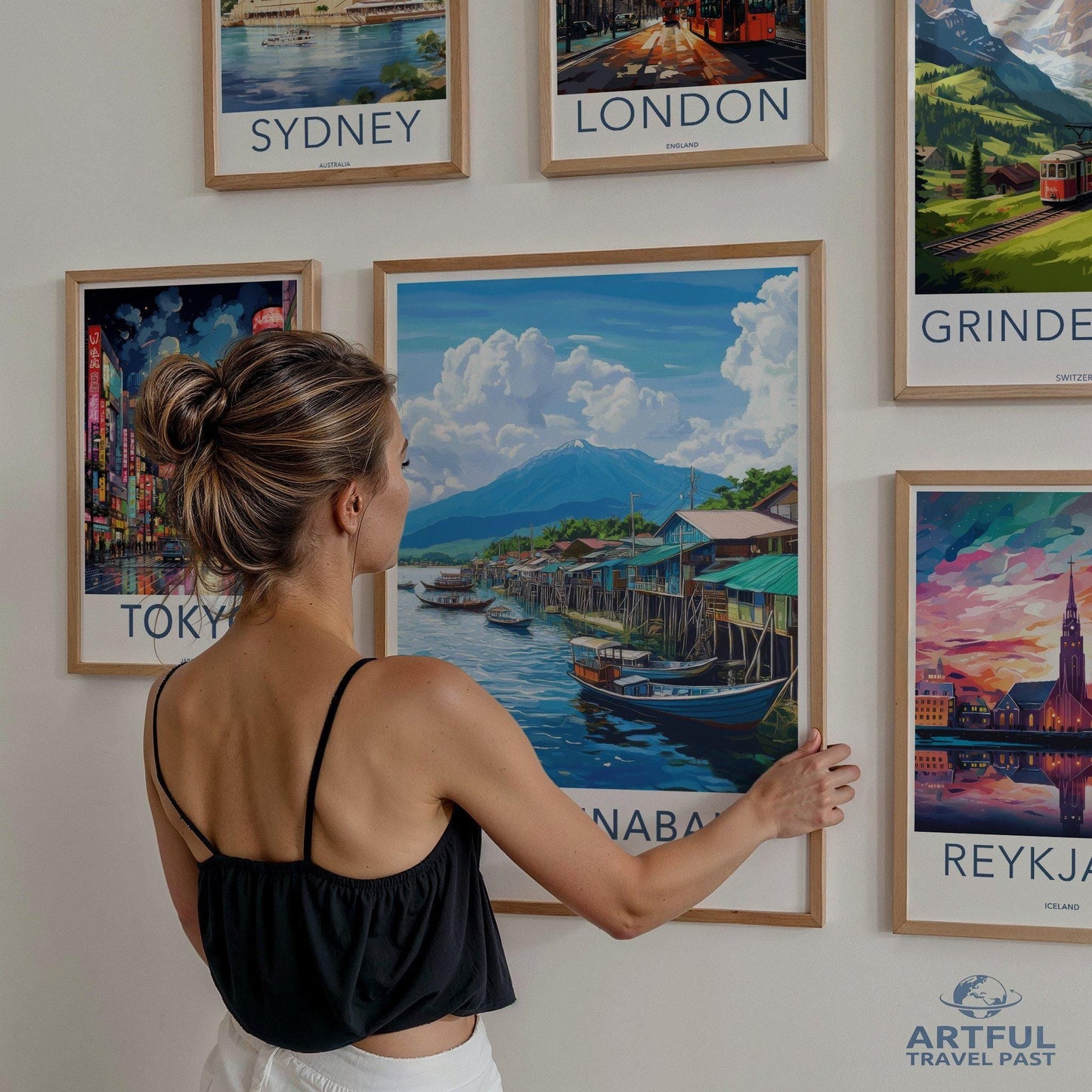 Kota Kinabalu Poster | Malaysia Wall Art | Asia Decor