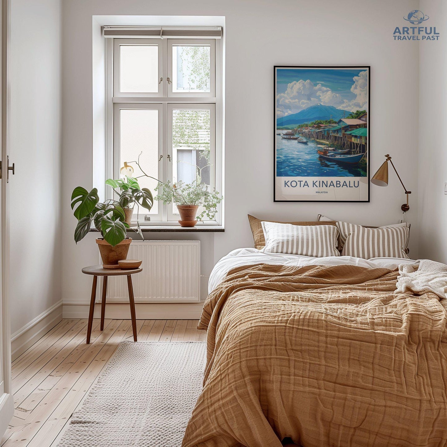 Kota Kinabalu Poster | Malaysia Wall Art | Asia Decor