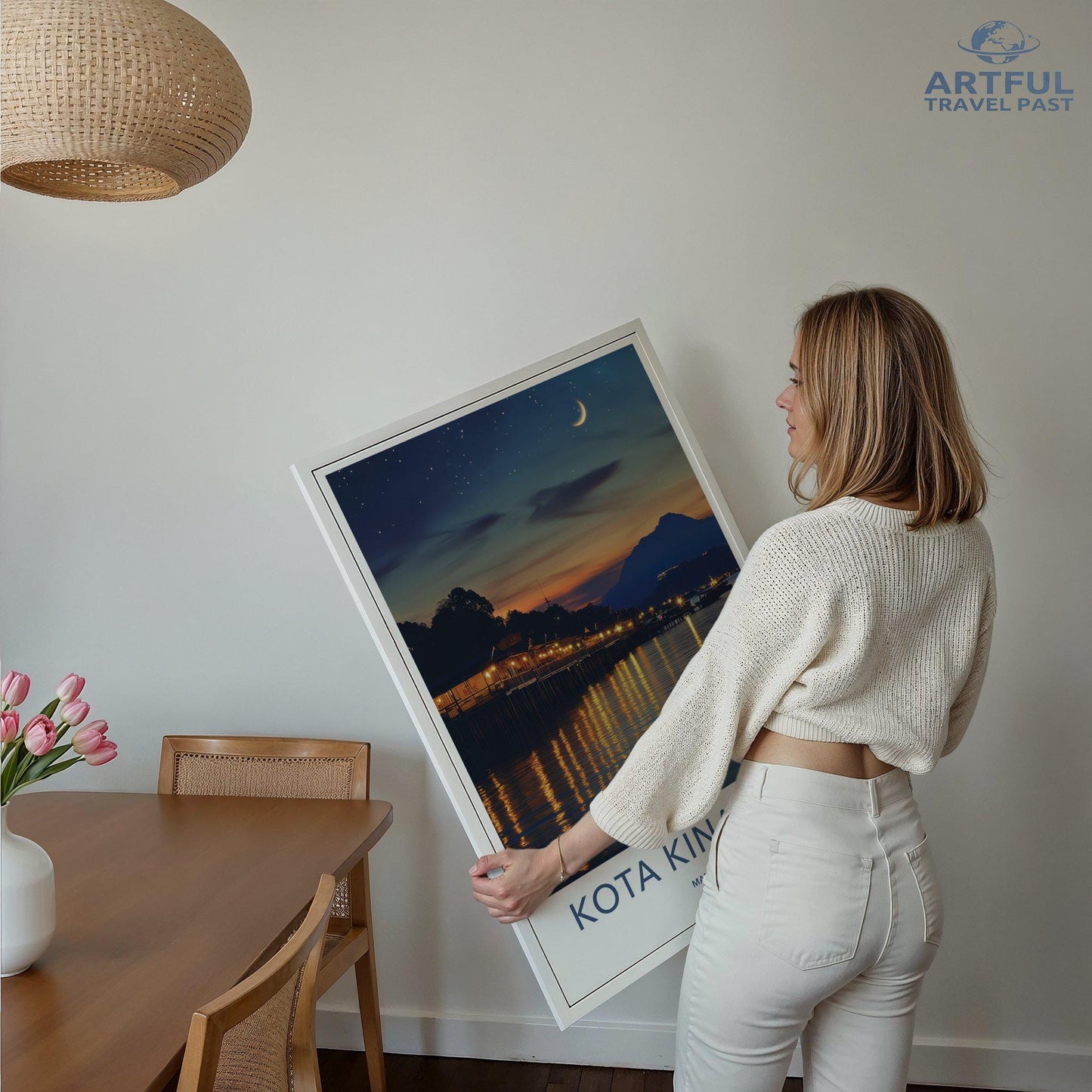 Kota Kinabalu Poster | Malaysia Wall Art | Asia Decor