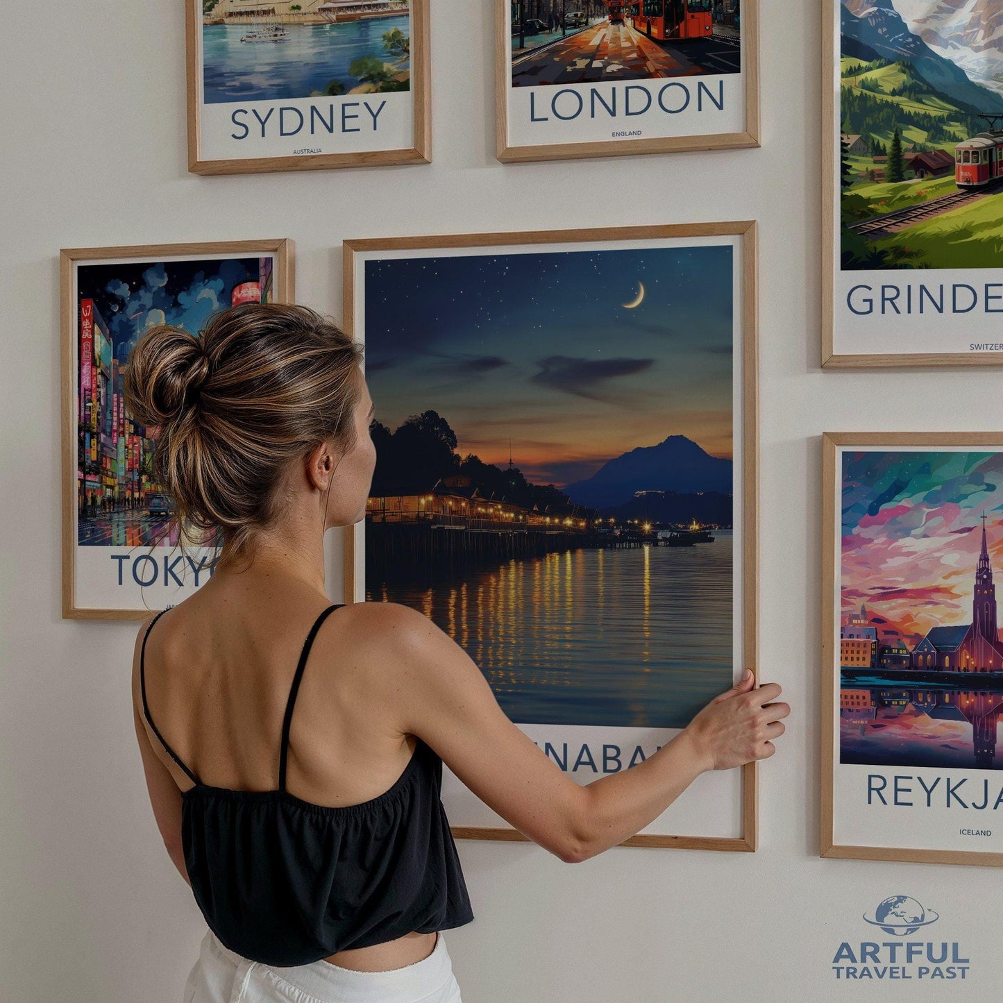 Kota Kinabalu Poster | Malaysia Wall Art | Asia Decor