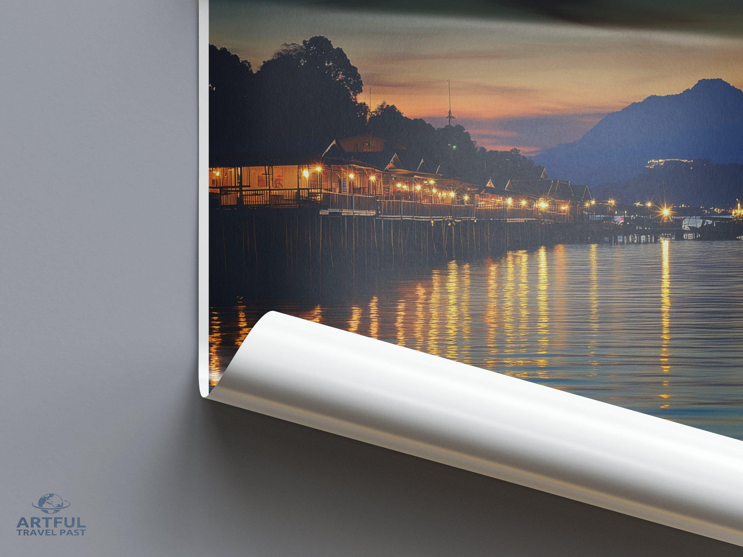 Kota Kinabalu Poster | Malaysia Wall Art | Asia Decor