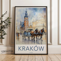 Kraków Poster - Poland Wall Art