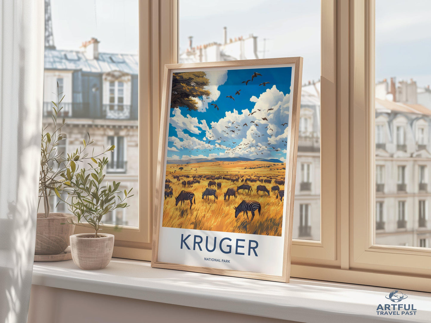 Kruger National Park Poster | South Africa Wall Art