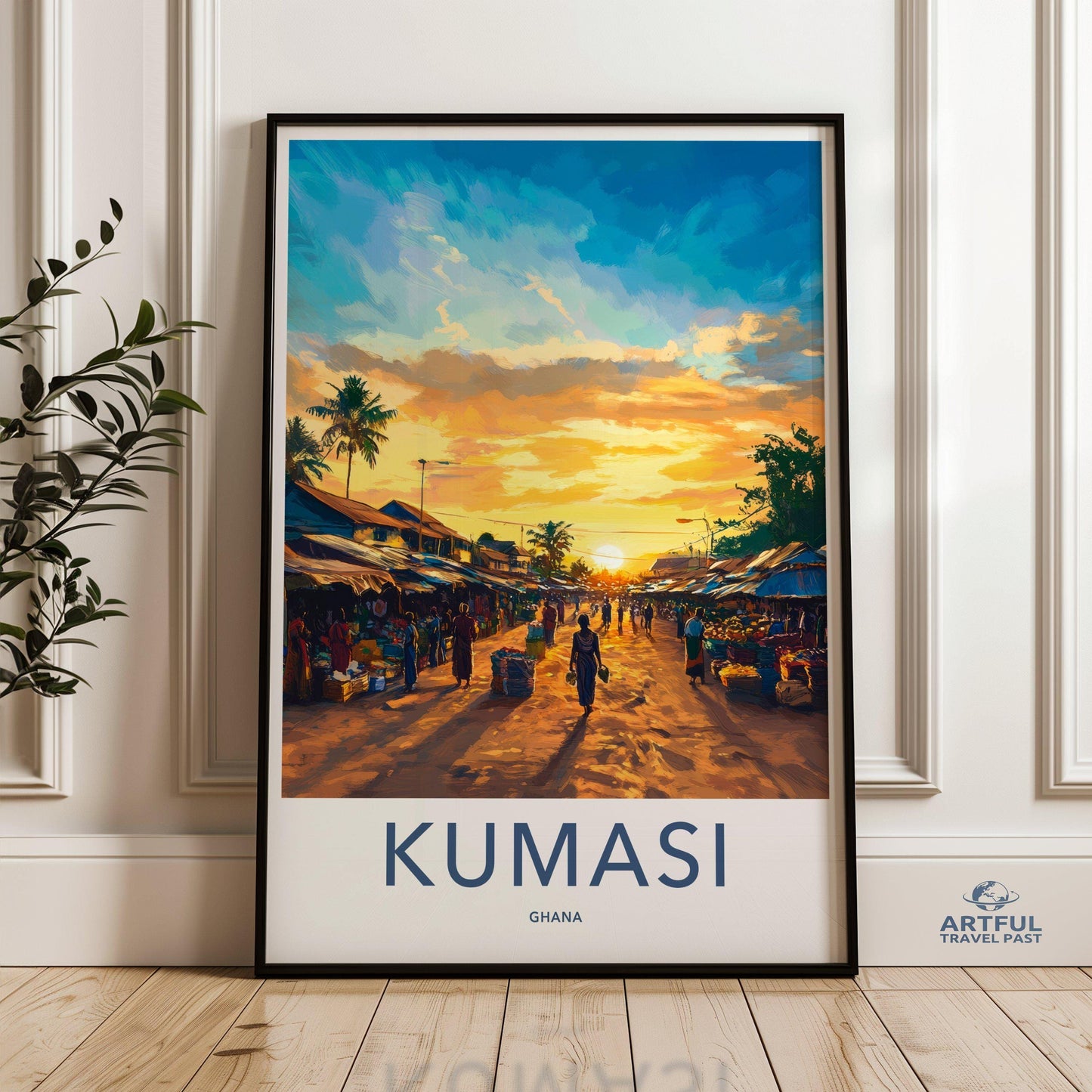 Kumasi Poster - Ghana Wall Art