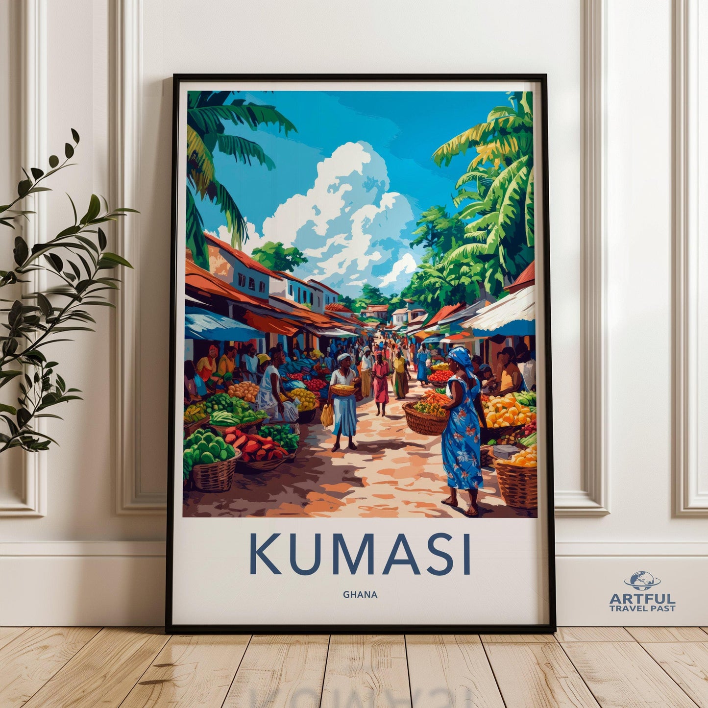 Kumasi Poster - Ghana Wall Art