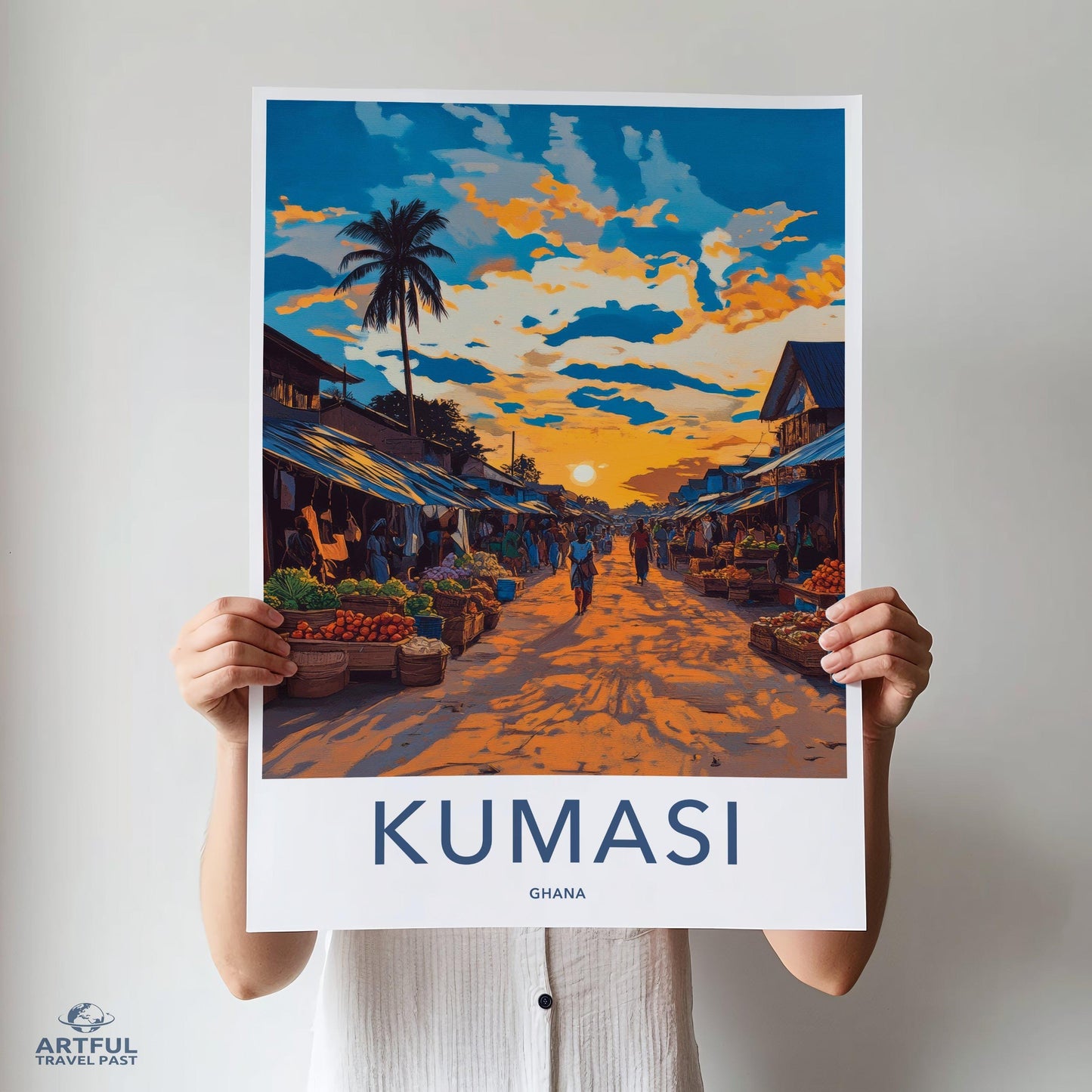 Kumasi Poster - Ghana Wall Art