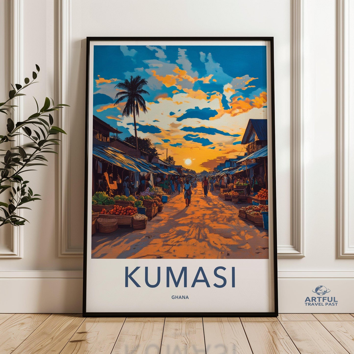 Kumasi Poster - Ghana Wall Art