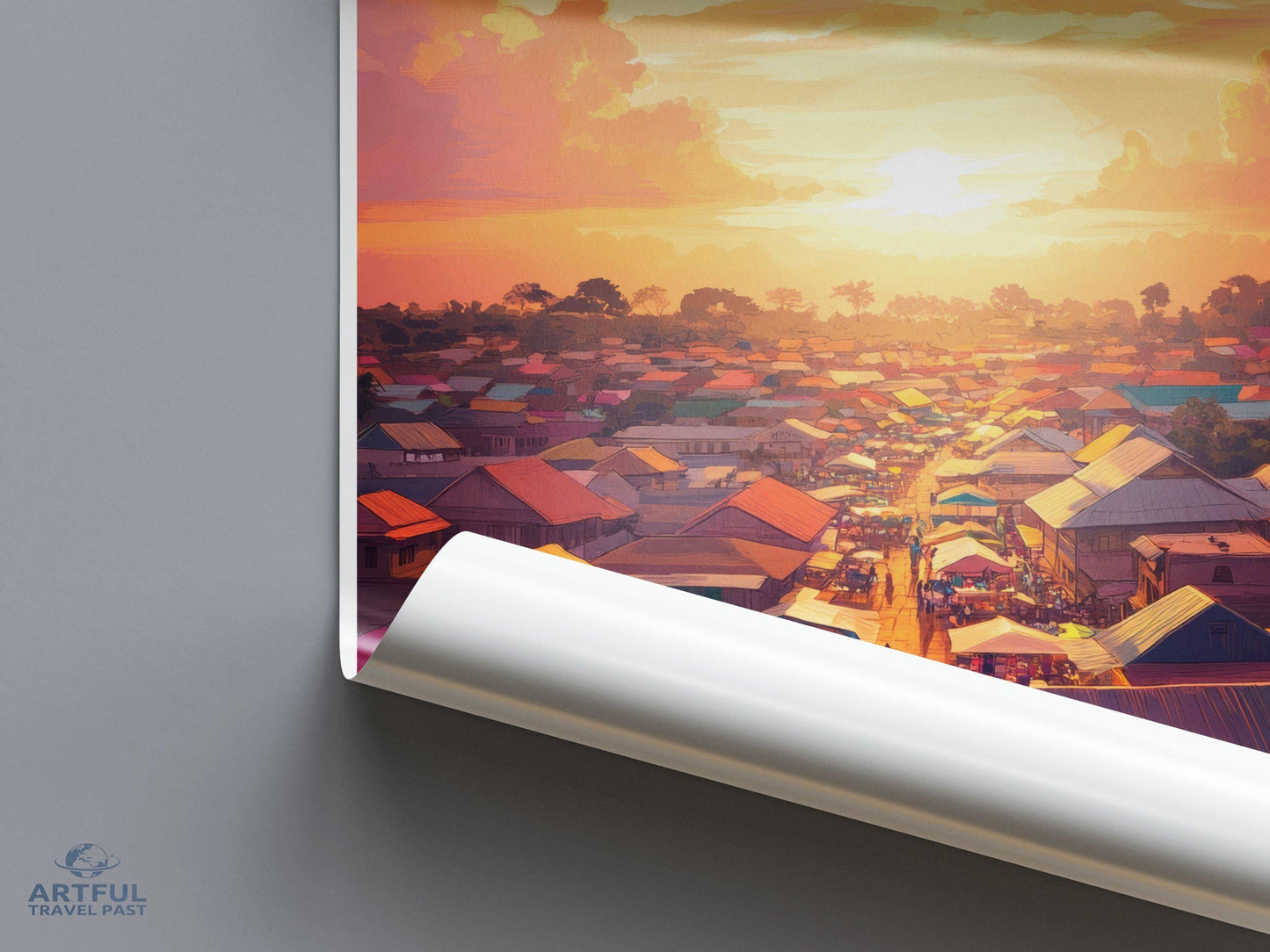 Kumasi Poster | Ghana Wall Art | Africa Decor