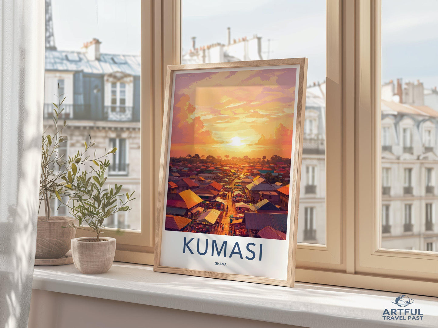Kumasi Poster | Ghana Wall Art | Africa Decor