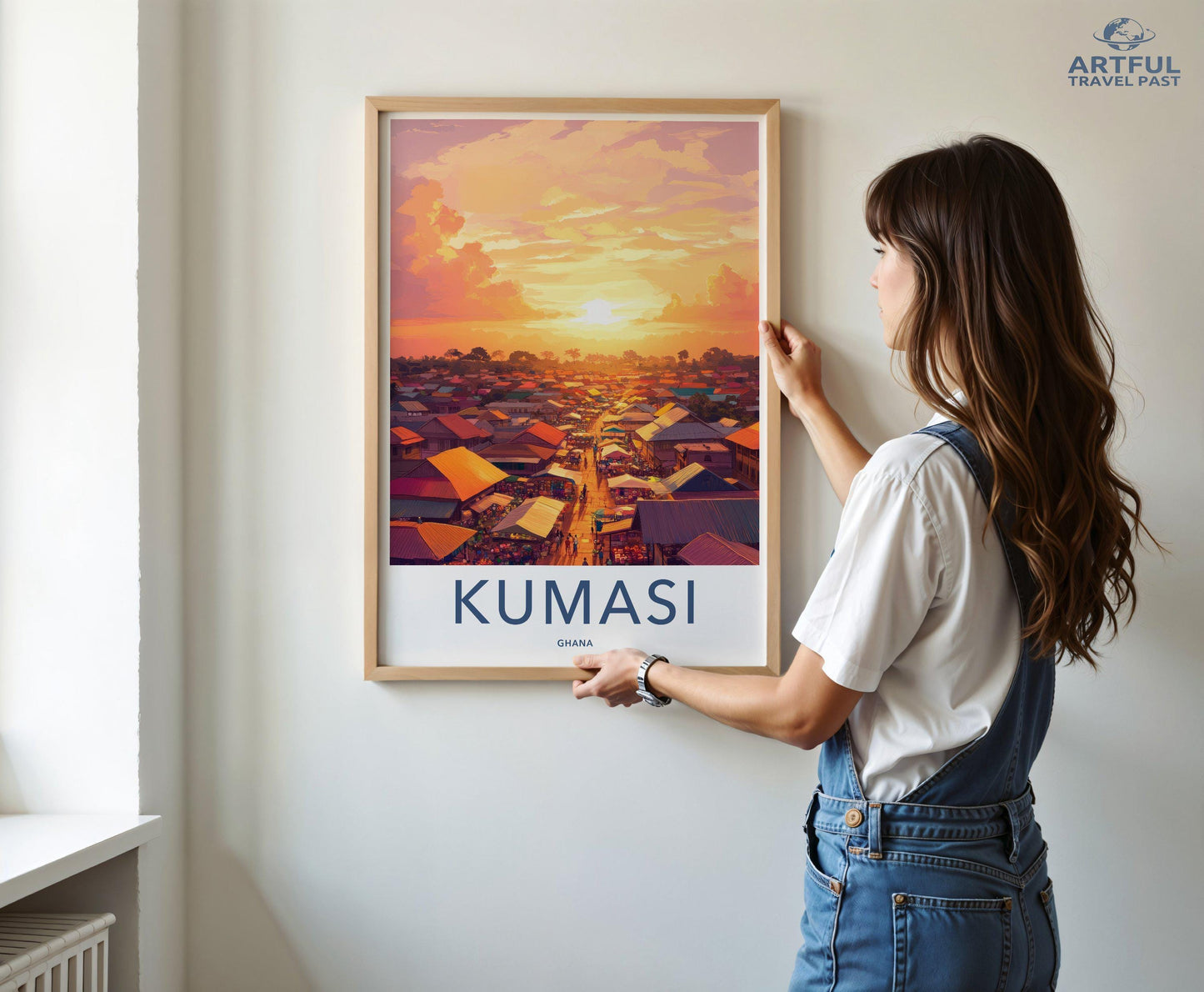 Kumasi Poster | Ghana Wall Art | Africa Decor
