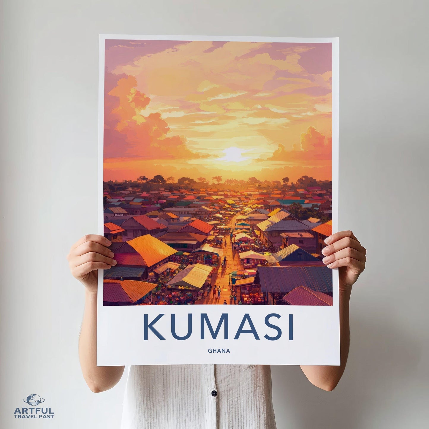 Kumasi Poster | Ghana Wall Art | Africa Decor