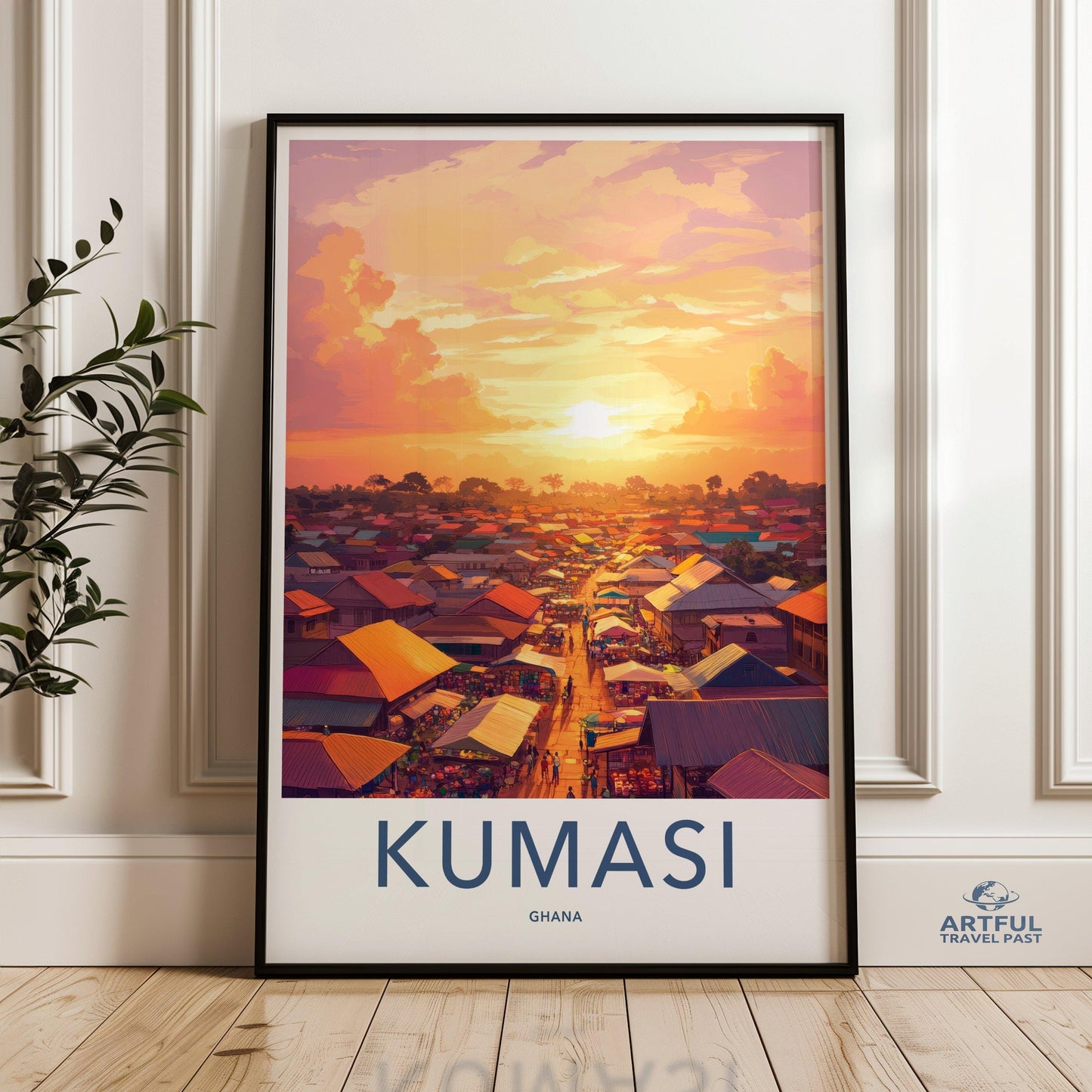 Kumasi Poster | Ghana Wall Art | Africa Decor
