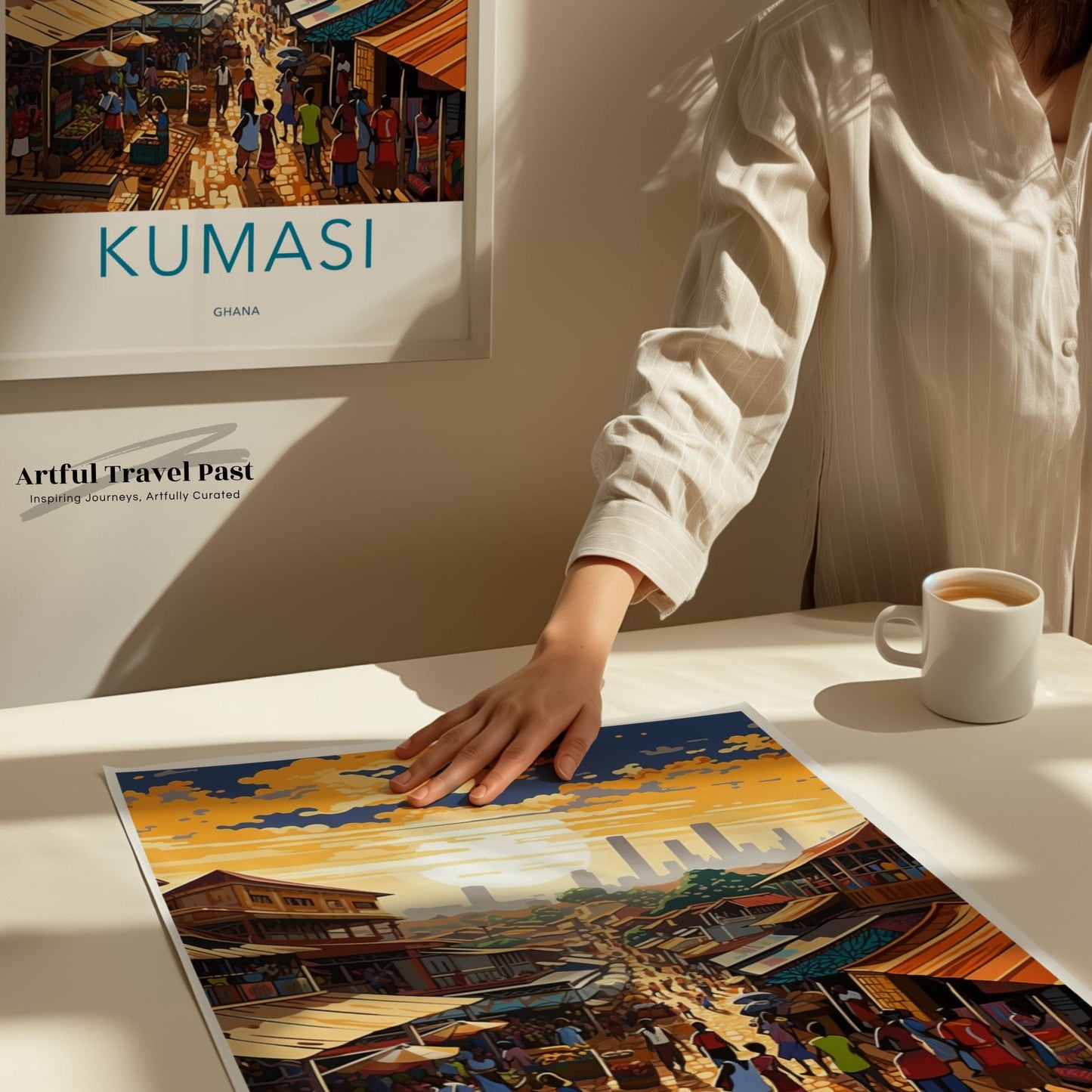 Kumasi Poster | Ghana Wall Art | Africa Decor