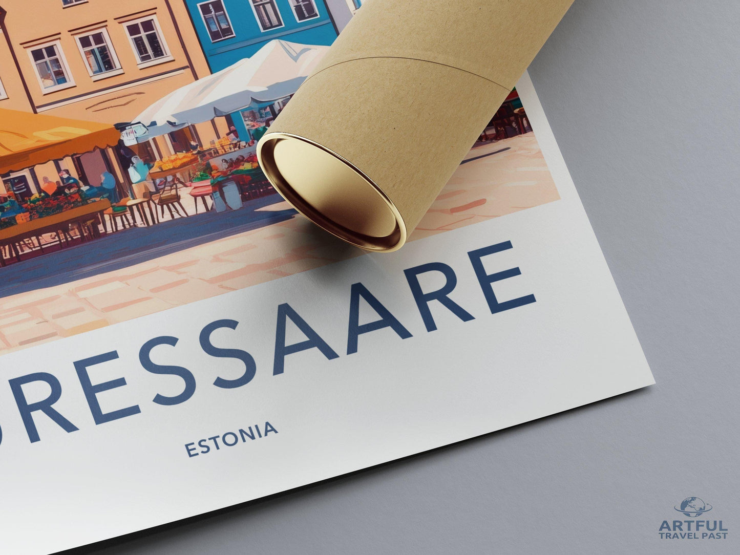 Kuressaare Poster | Estonia Wall Art | Baltic Decor
