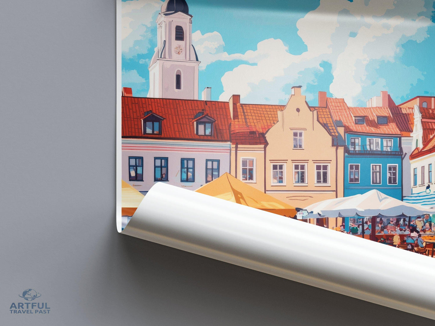 Kuressaare Poster | Estonia Wall Art | Baltic Decor