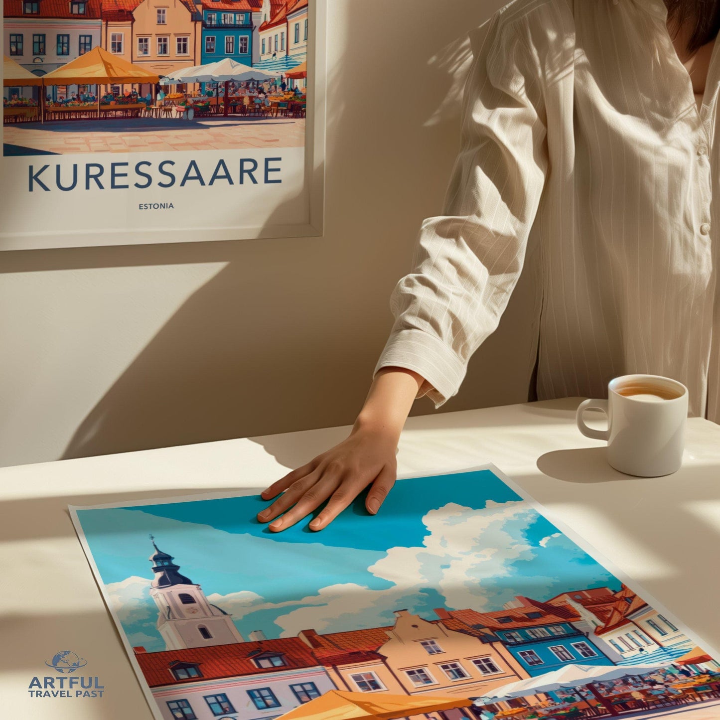 Kuressaare Poster | Estonia Wall Art | Baltic Decor