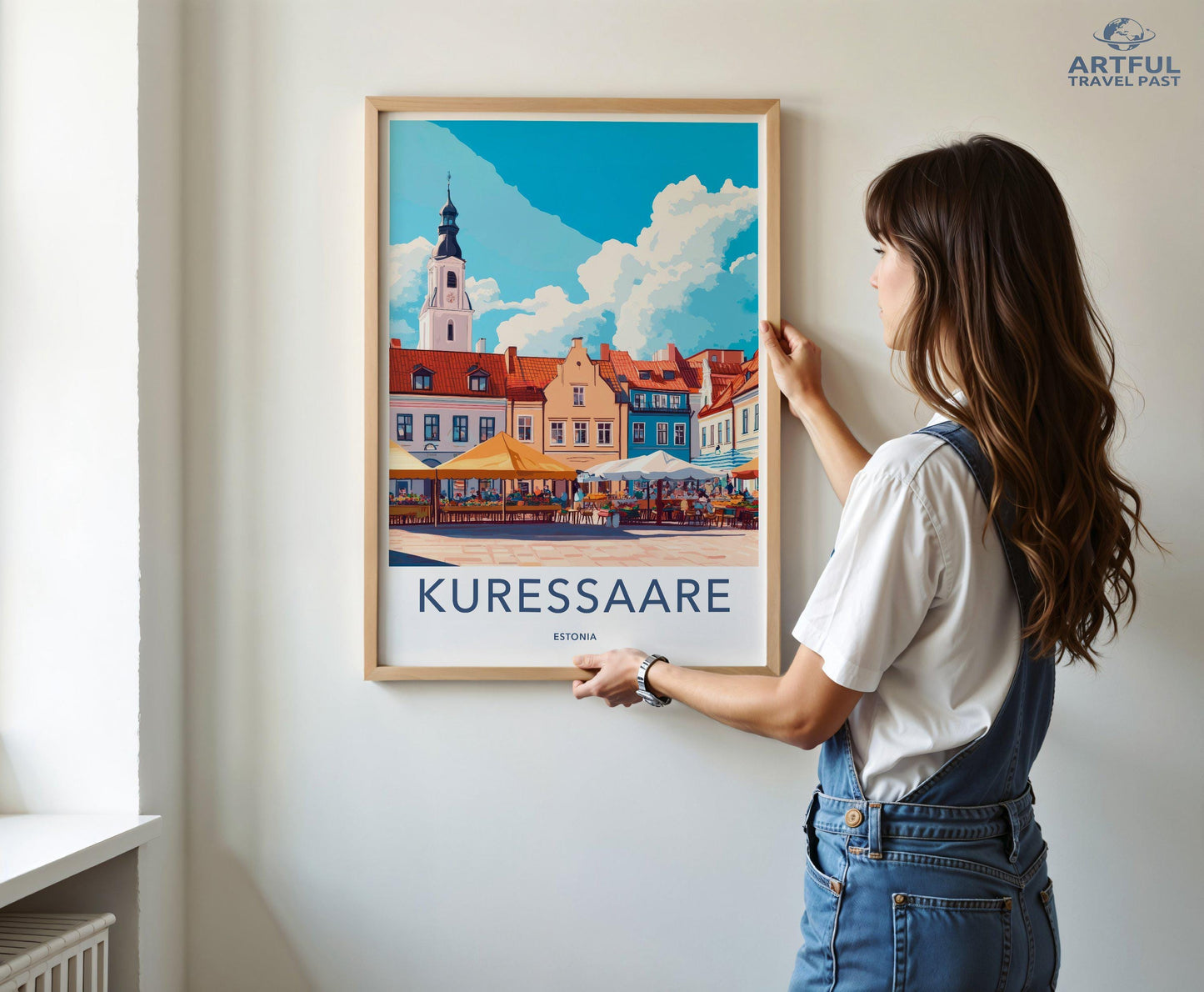 Kuressaare Poster | Estonia Wall Art | Baltic Decor