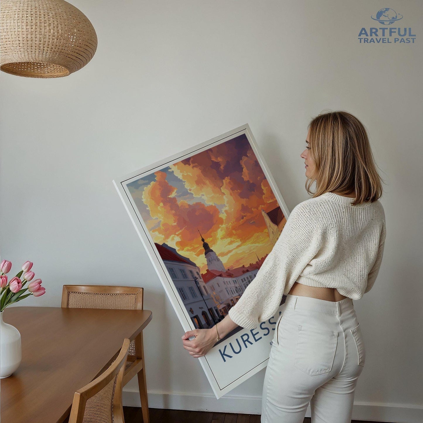 Kuressaare Poster | Estonia Wall Art | Baltic Decor