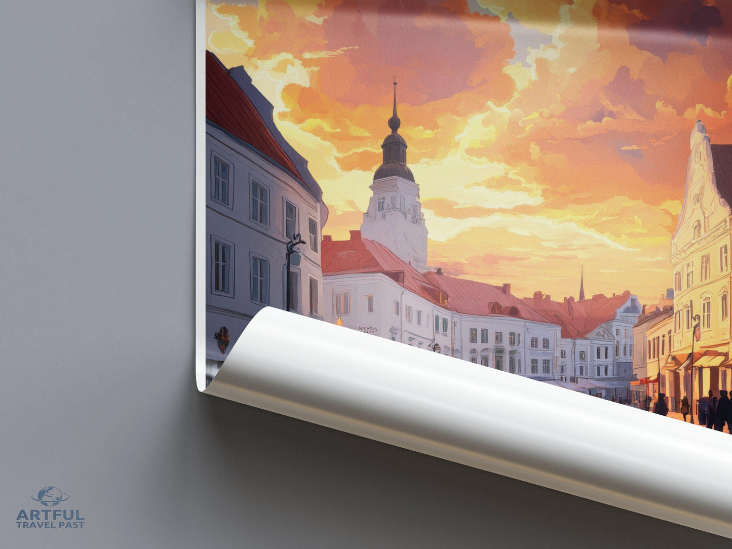 Kuressaare Poster | Estonia Wall Art | Baltic Decor