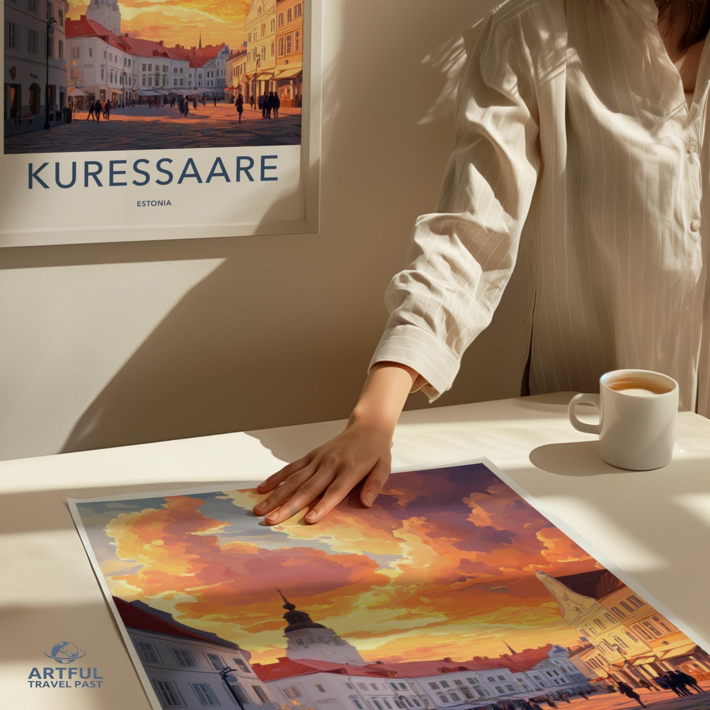 Kuressaare Poster | Estonia Wall Art | Baltic Decor