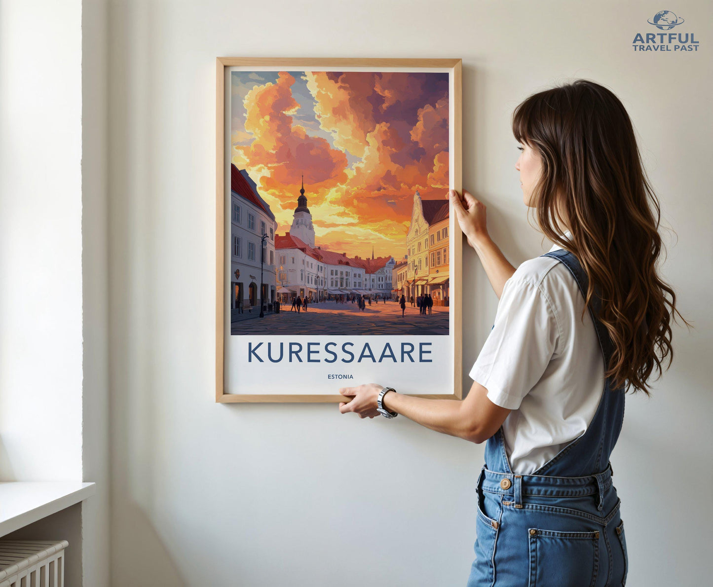 Kuressaare Poster | Estonia Wall Art | Baltic Decor