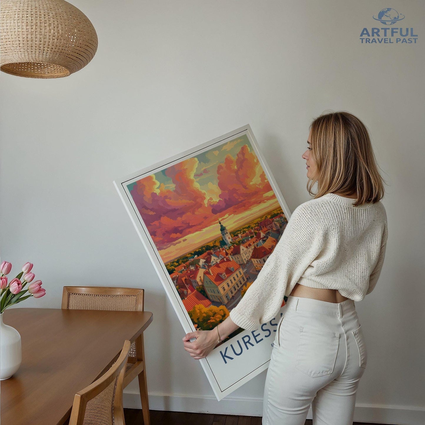 Kuressaare Poster | Estonia Wall Art | Europe Decor