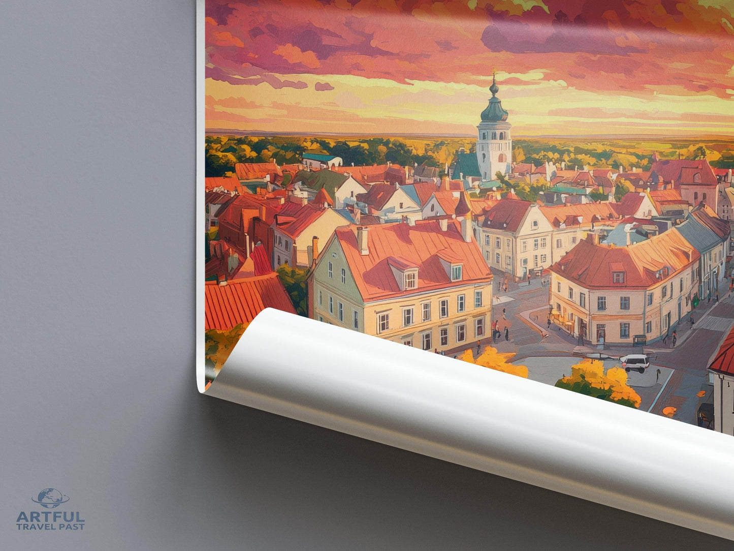 Kuressaare Poster | Estonia Wall Art | Europe Decor