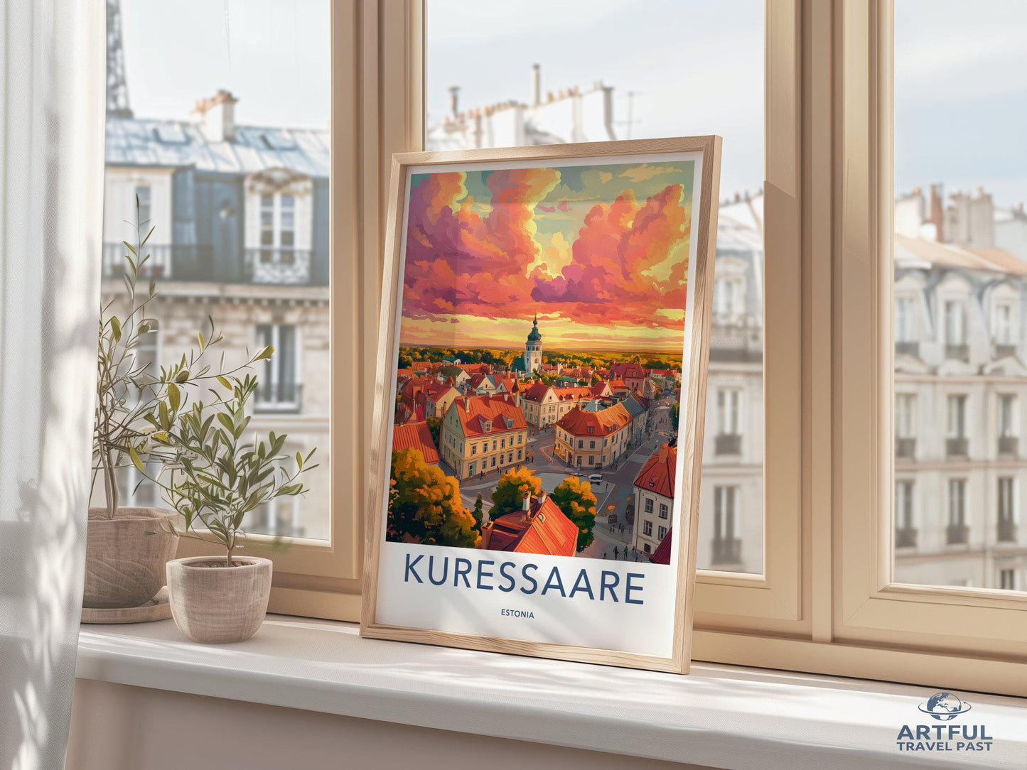 Kuressaare Poster | Estonia Wall Art | Europe Decor