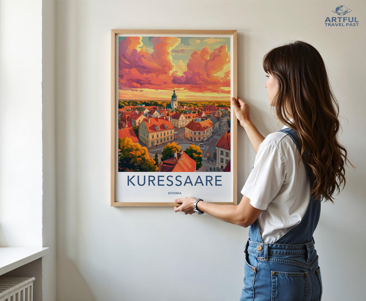 Kuressaare Poster | Estonia Wall Art | Europe Decor